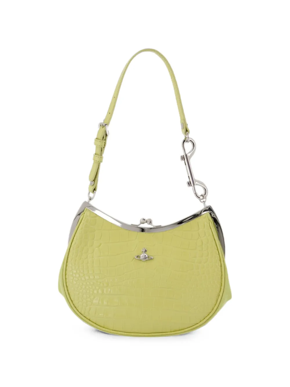 Vivienne Westwood crocodile-effect Charm shoulder bag - Verde