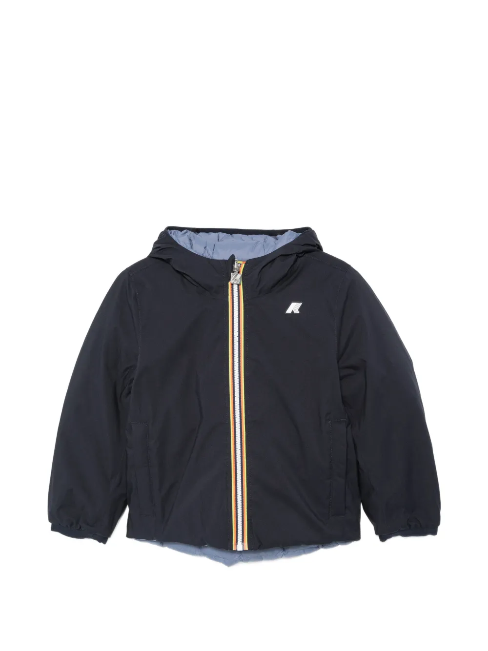 K-Way Giacca reversibile Jack con cappuccio - Blu