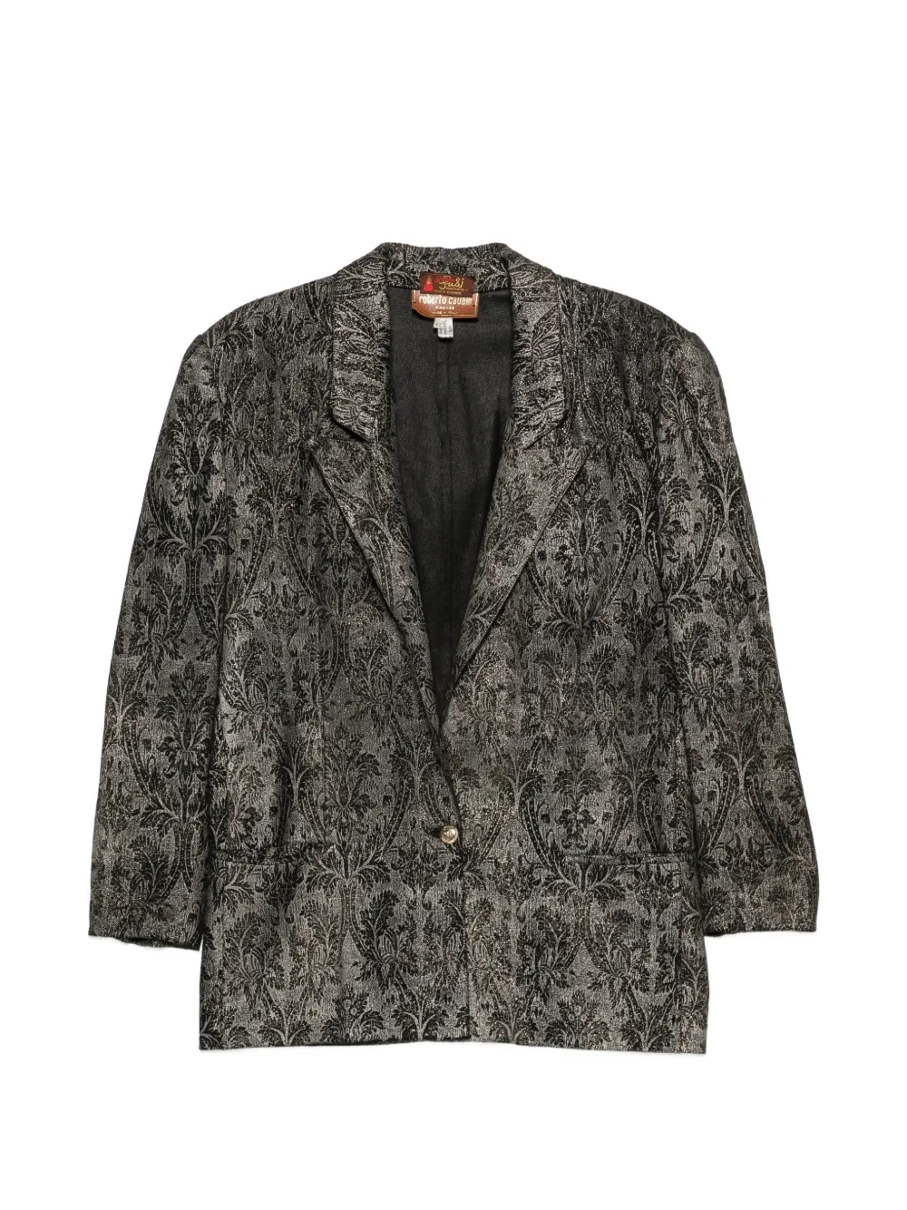 Roberto Cavalli Vintage Blazer con stampa anni '80 - Grigio