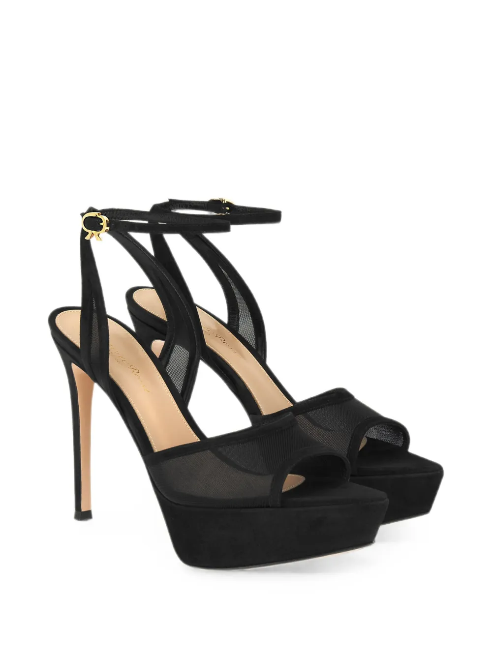 Gianvito Rossi Dorotea sandalen met plateauzool Zwart