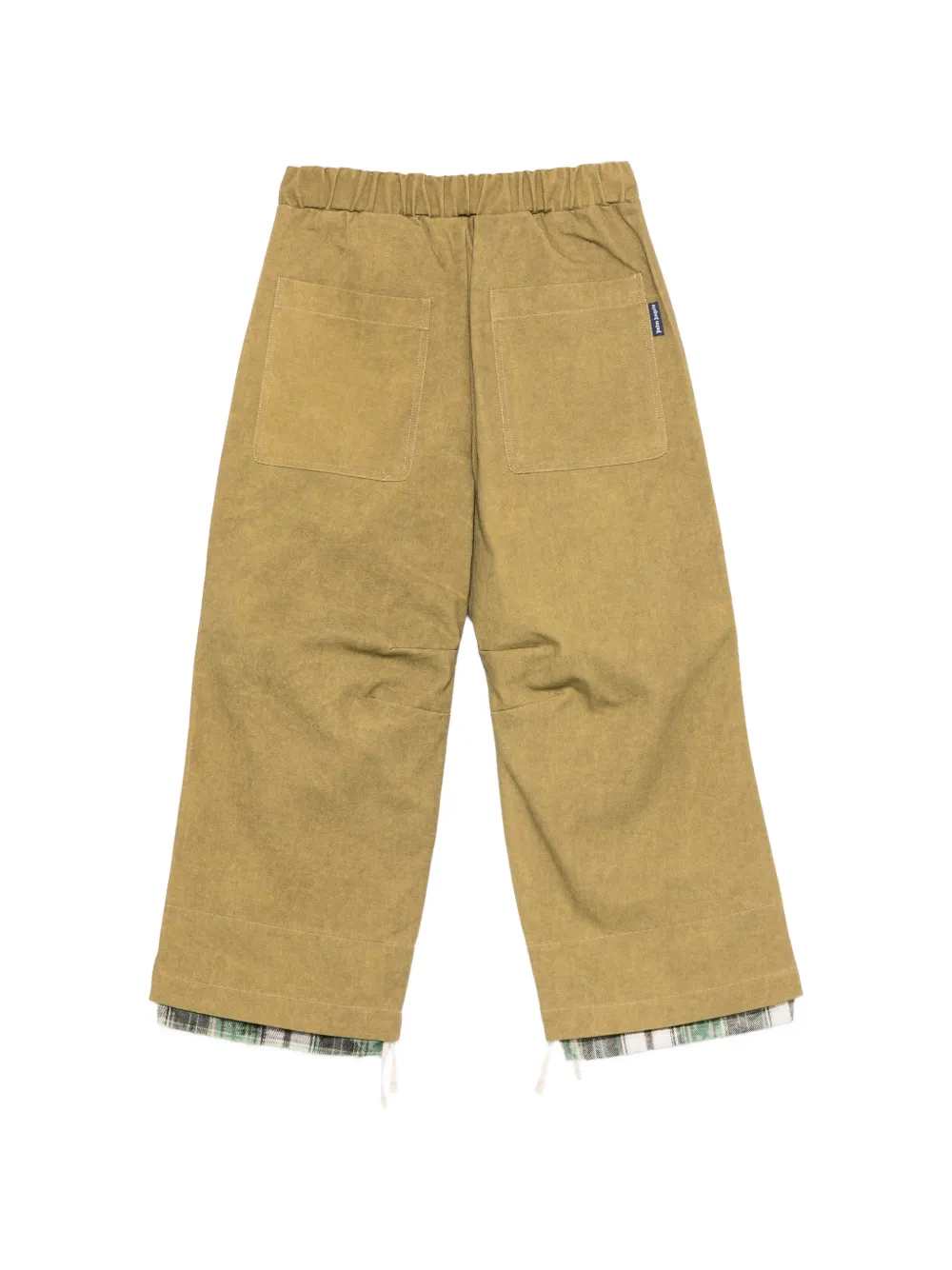 Palm Angels Kids Broek met logoband en zijstreep Groen