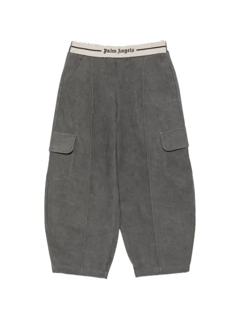 Palm Angels Kids pantalones cargo con logo en la pretina