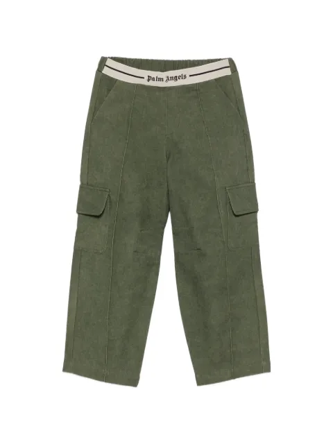 Palm Angels Kids pants cargo con logo en la pretina