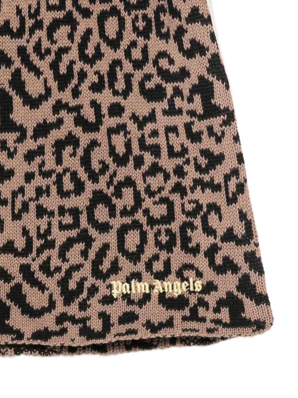 Palm Angels Kids Rok met luipaardprint Bruin
