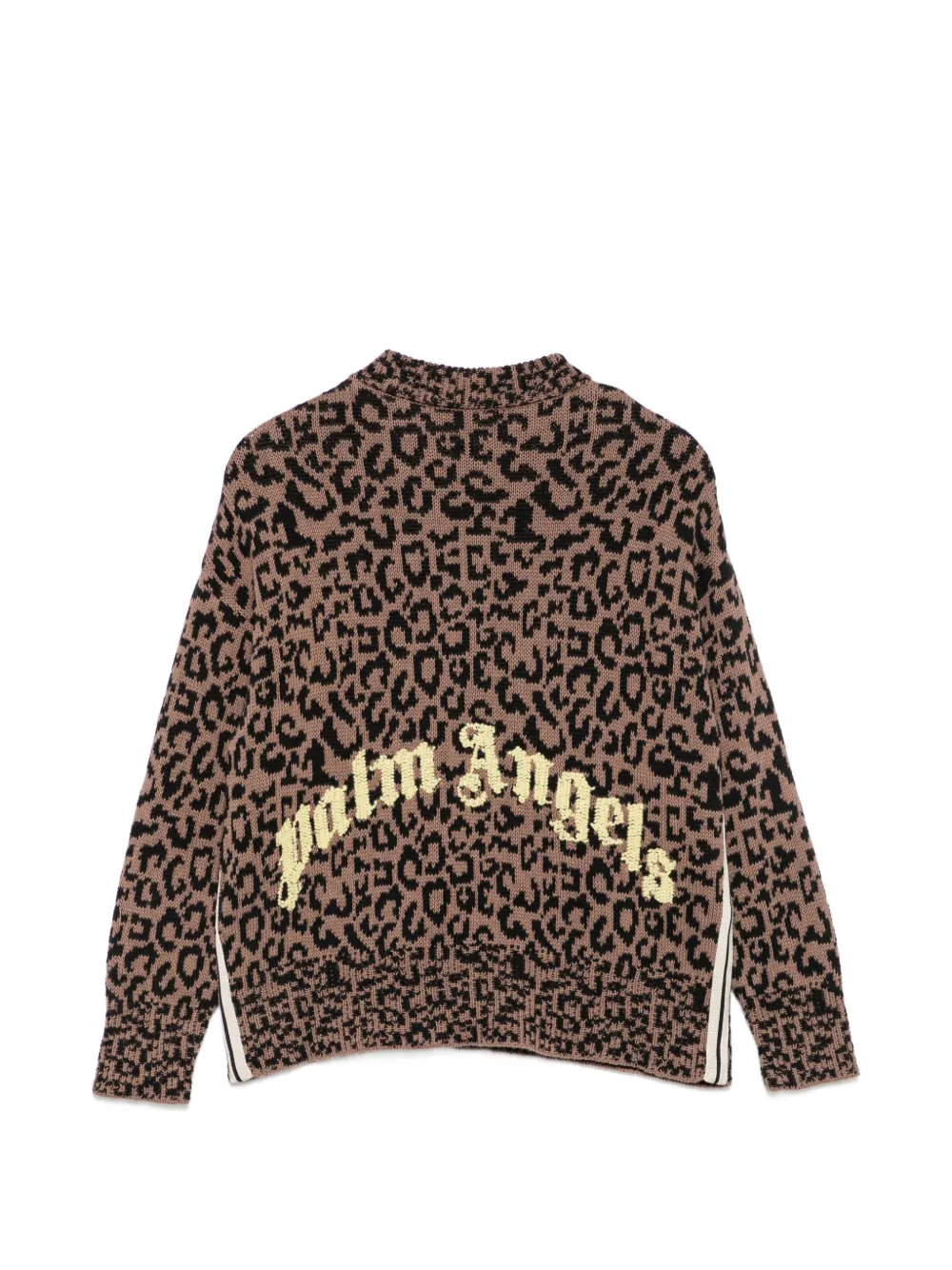 Palm Angels Kids Trui met luipaardprint Bruin