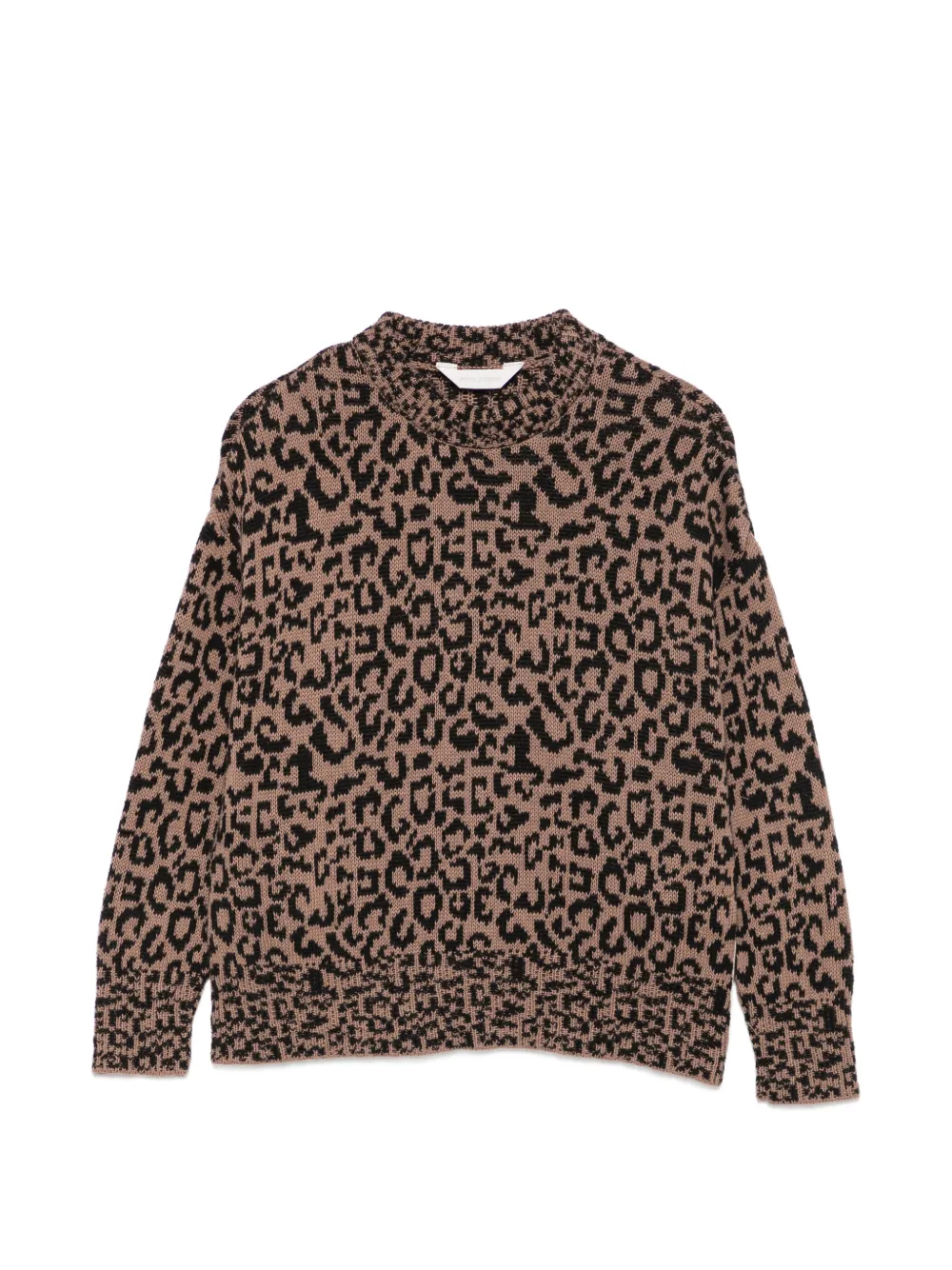 Palm Angels Kids leopard-pattern sweater - Marrone