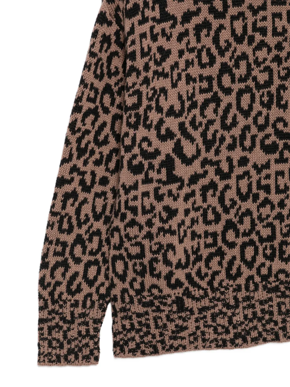 Palm Angels Kids Trui met luipaardprint Bruin