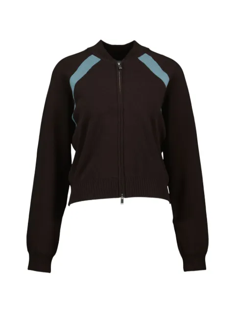 SAMSOE SAMSOE Savala logo-knit bomber jacket