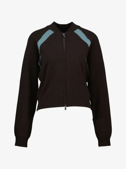 SAMSOE SAMSOE Savala logo-knit bomber jacket