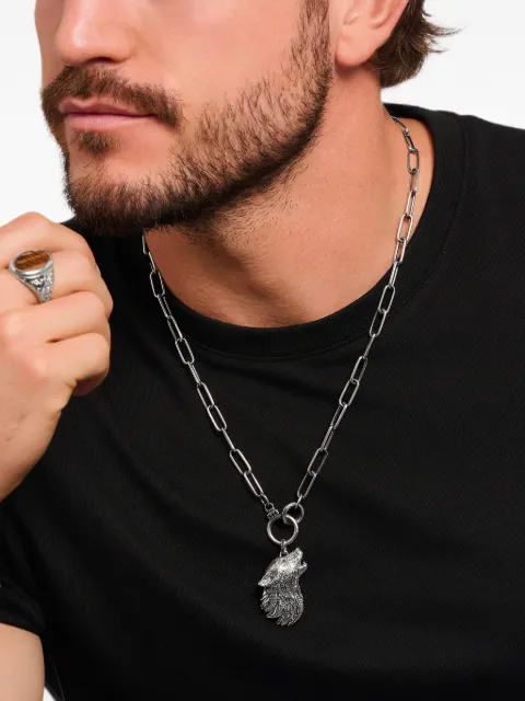 Thomas Sabo zirconia wolf pendant