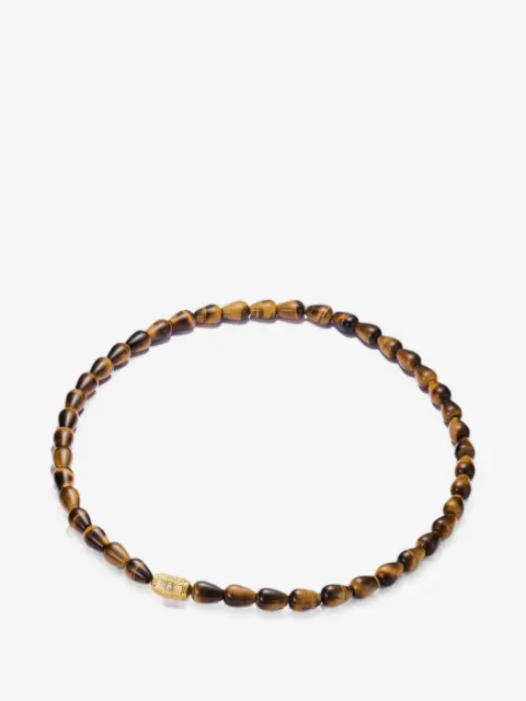 Thomas Sabo Elyndra tiger-eye beaded necklace