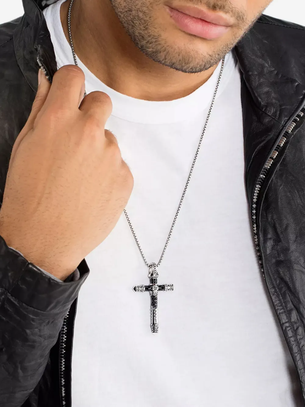 Thomas Sabo Kreuzanhänger aus Zirkonia - Silber