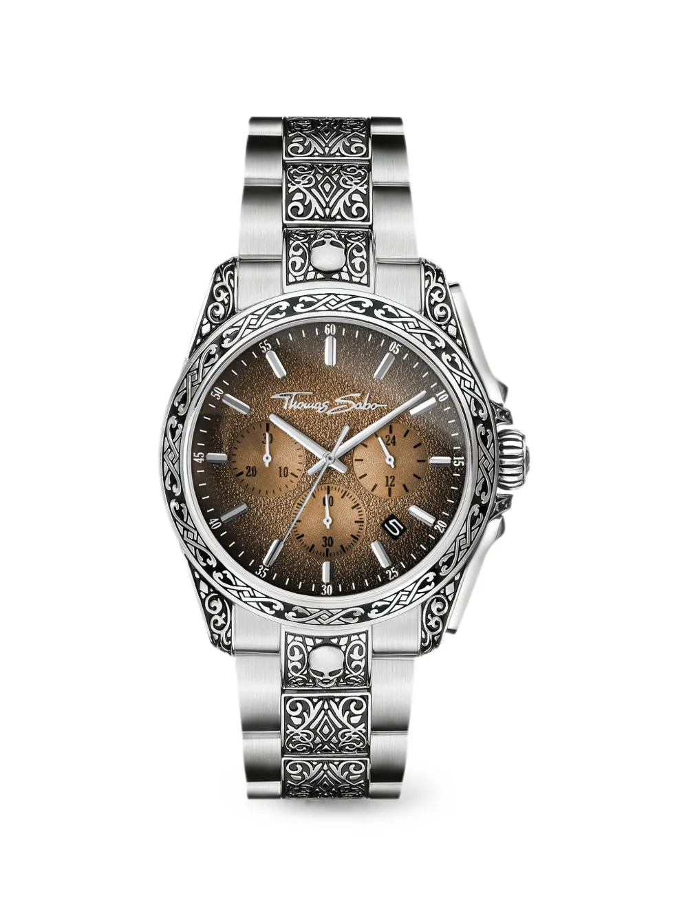 Thomas Sabo Orologio Rebel at Heart 41mm - Marrone