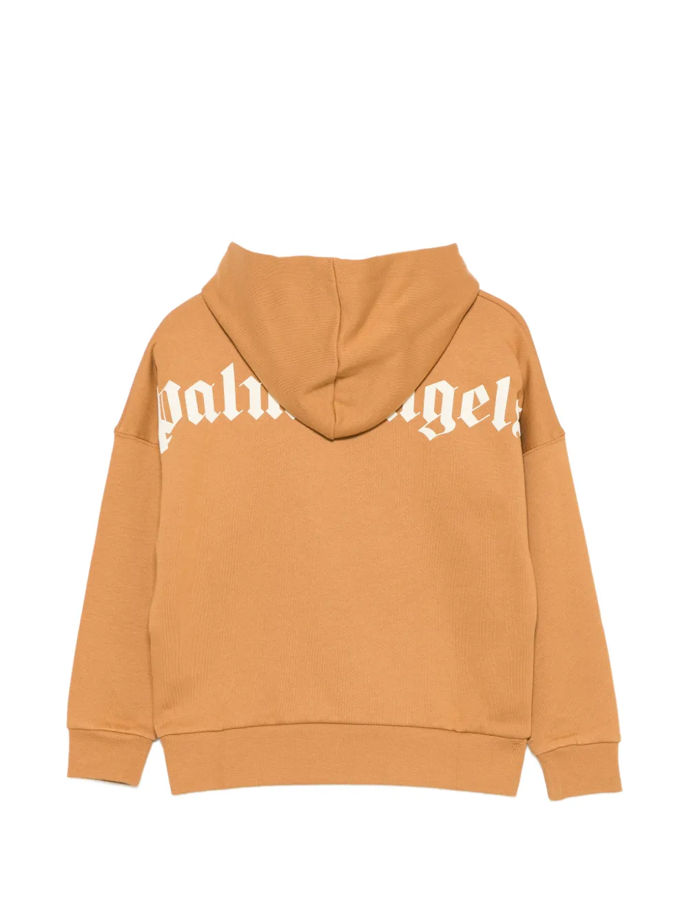 Palm Angels Kids Hoodie met logoprint Bruin