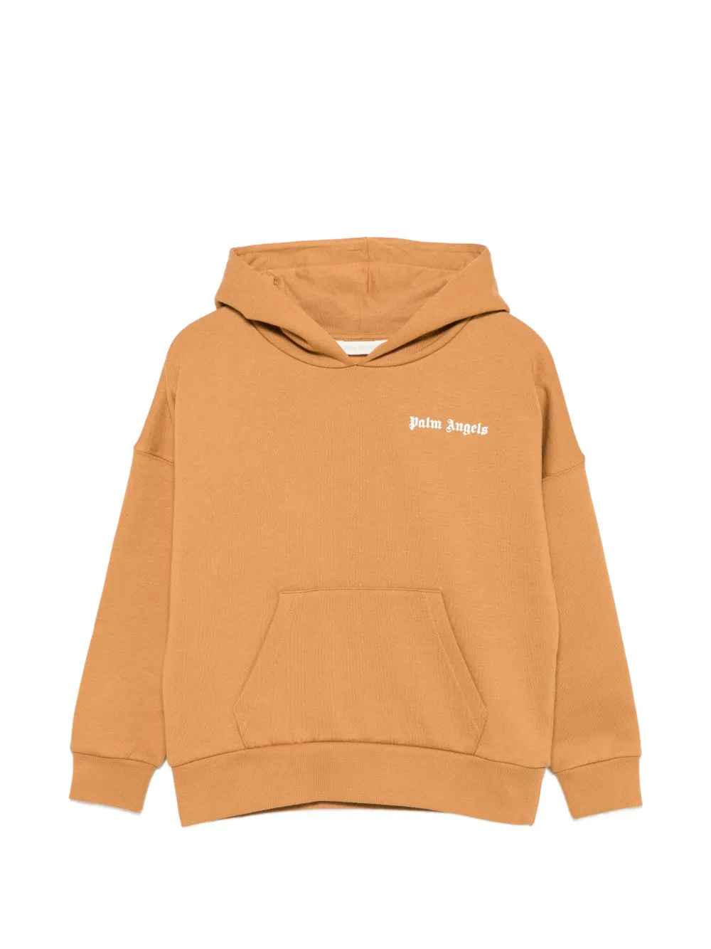 Palm Angels Kids logo-print hoodie - Marrone