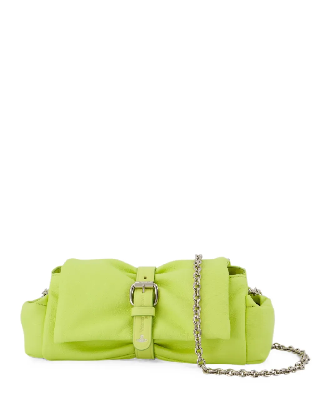 Vivienne Westwood Hazel Treasure leather clutch bag - Verde