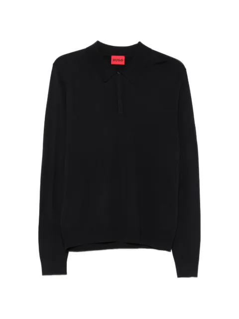 HUGO San Pippo button-fastening polo shirt