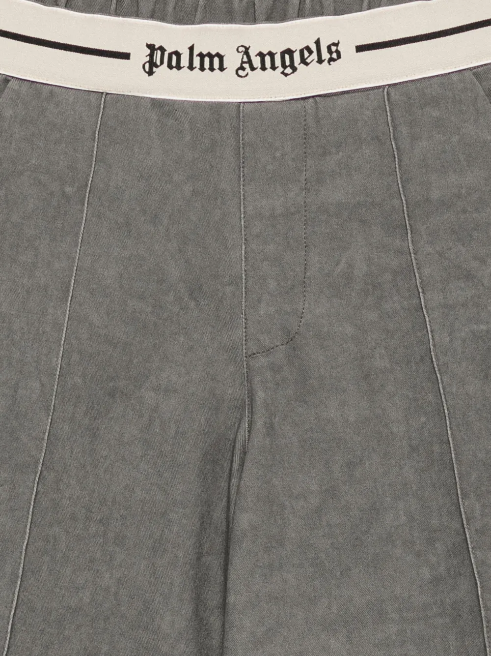 Palm Angels Kids Cargo broek met logoband Grijs