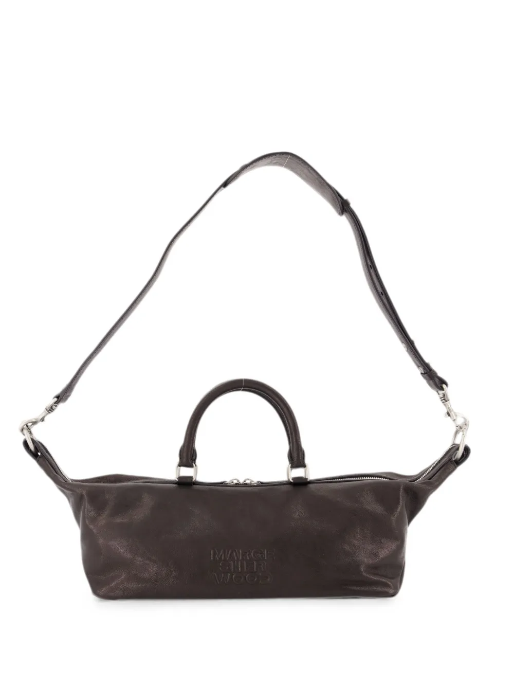 Margesherwood Dumpling Ew Leather Tote Bag In Brown