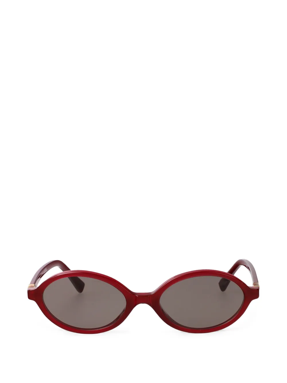 Miu Miu Eyewear oval-frame sunglasses - Rosso