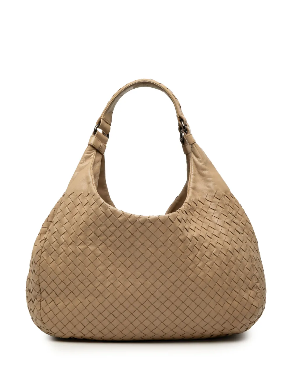 Bottega Veneta Pre-Owned 2007 mittelgroße Intrecciato Campana Tasche aus Nappaleder - Braun