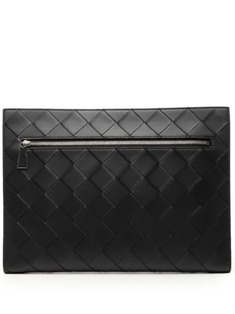 Bottega Veneta Pre-Owned bolso de mano Maxi Intrecciato Document Case de piel de napa 2012-2026