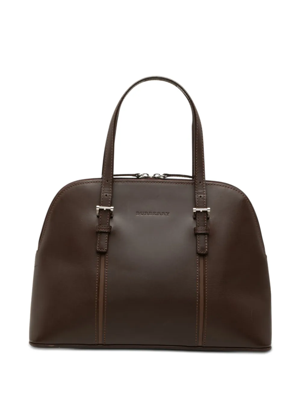 Burberry Pre-Owned Borsa a mano Dome in pelle 2000-2017 - Marrone