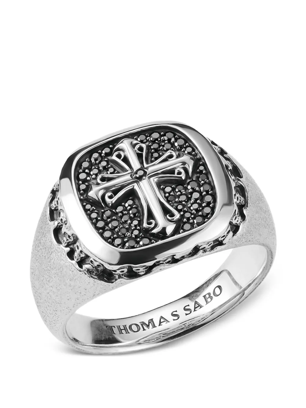 Thomas Sabo Anello con sigillo Rebel Icons - Argento