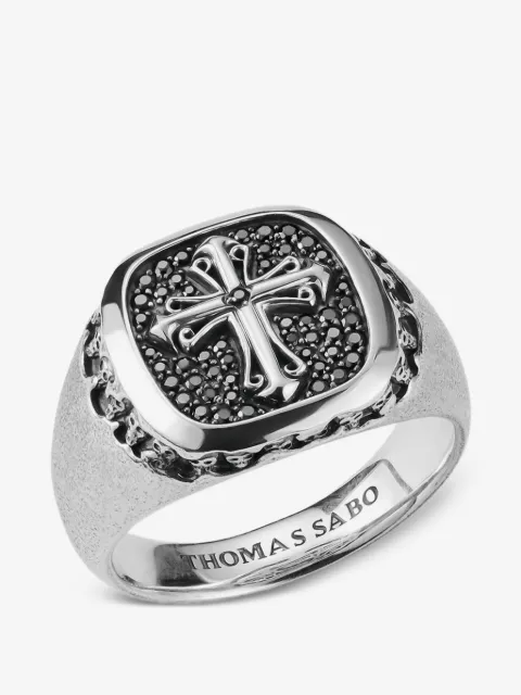 Thomas Sabo Rebel Icons cross-motif signet ring