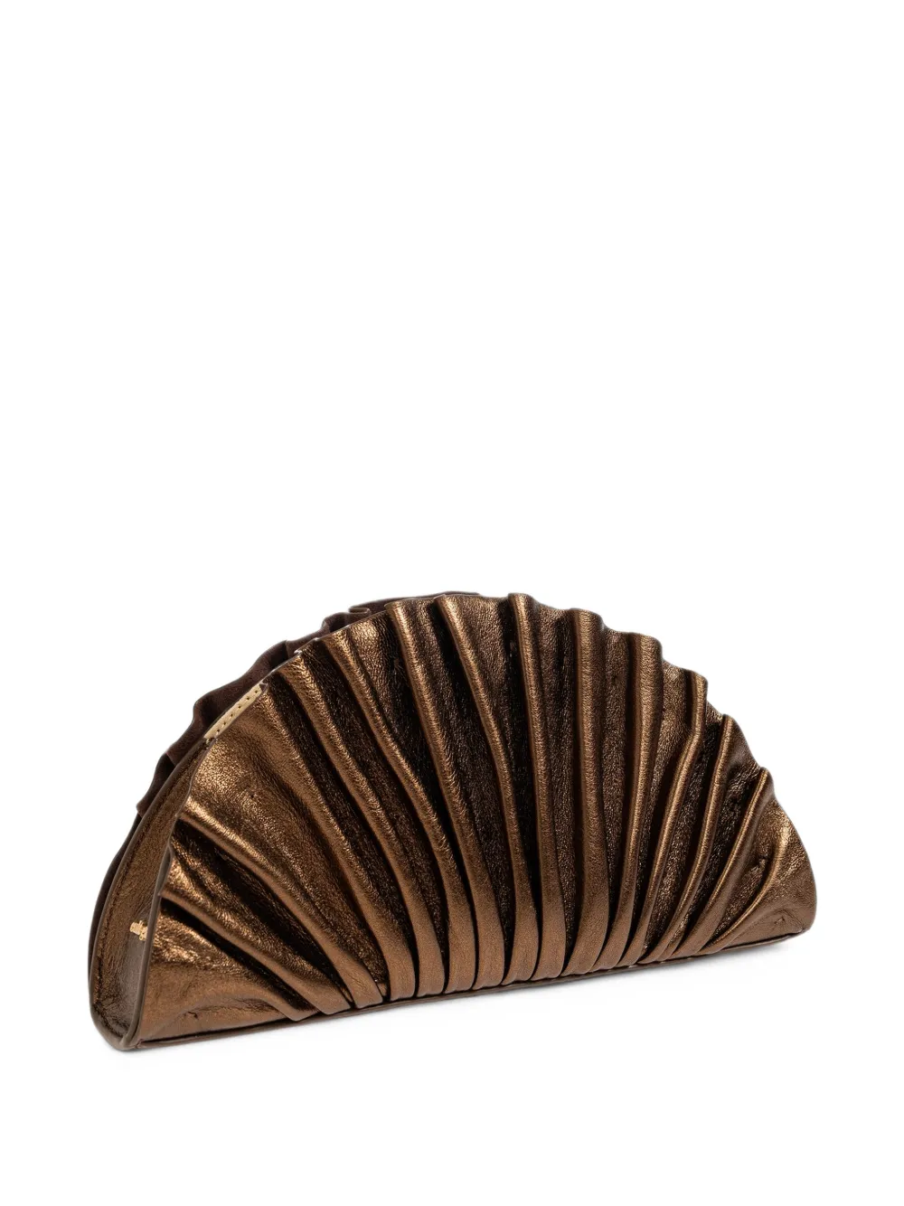 Cult Gaia Nala clutch met plooien Bruin