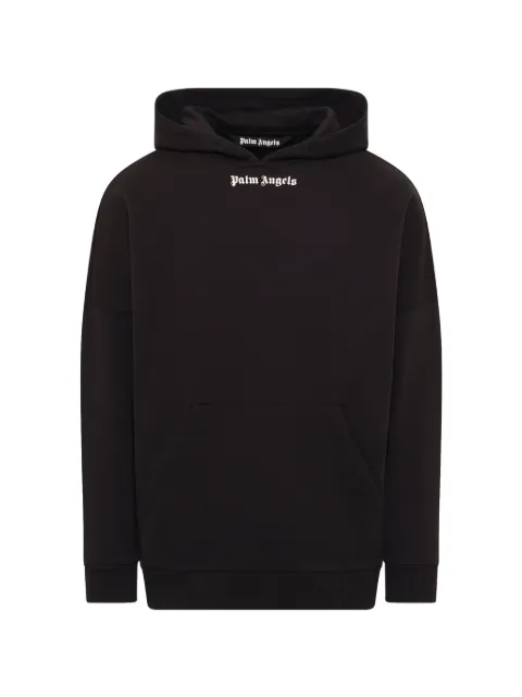 Palm Angels logo-print cotton hoodie