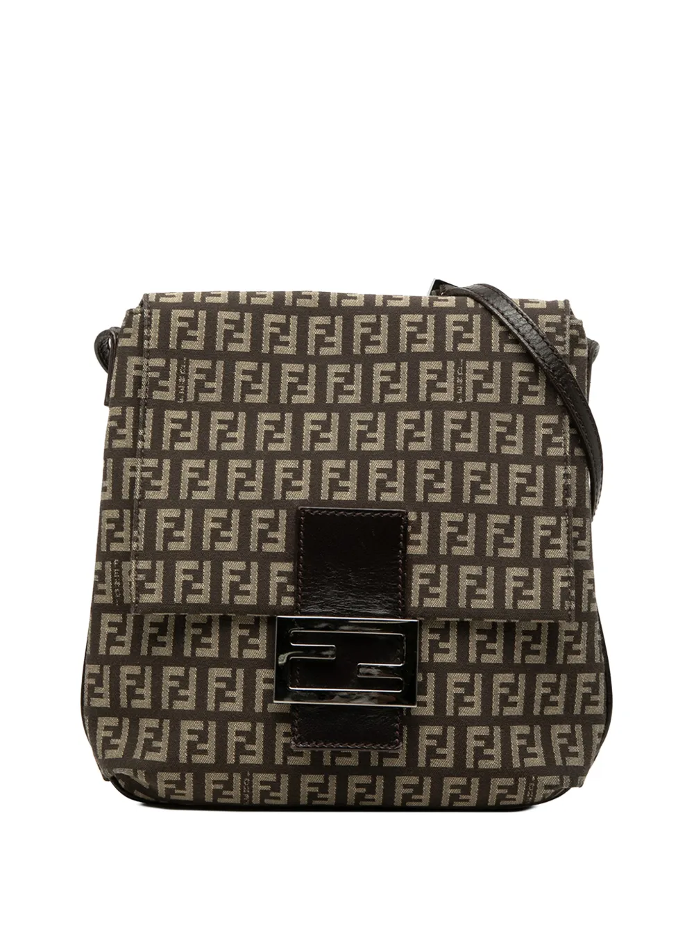 Fendi Pre-Owned 2000-2010 Zucchino Umhängetasche aus Canvas - Braun