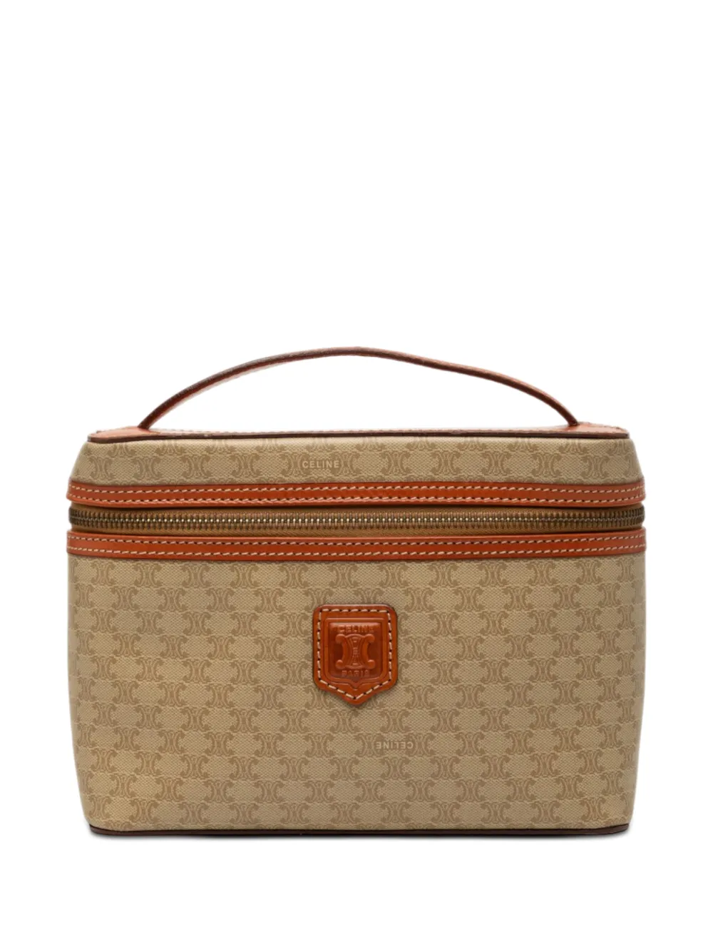 Celine Pre-Owned 1996 Macadam Coated Canvas vanity bag - Neutrals