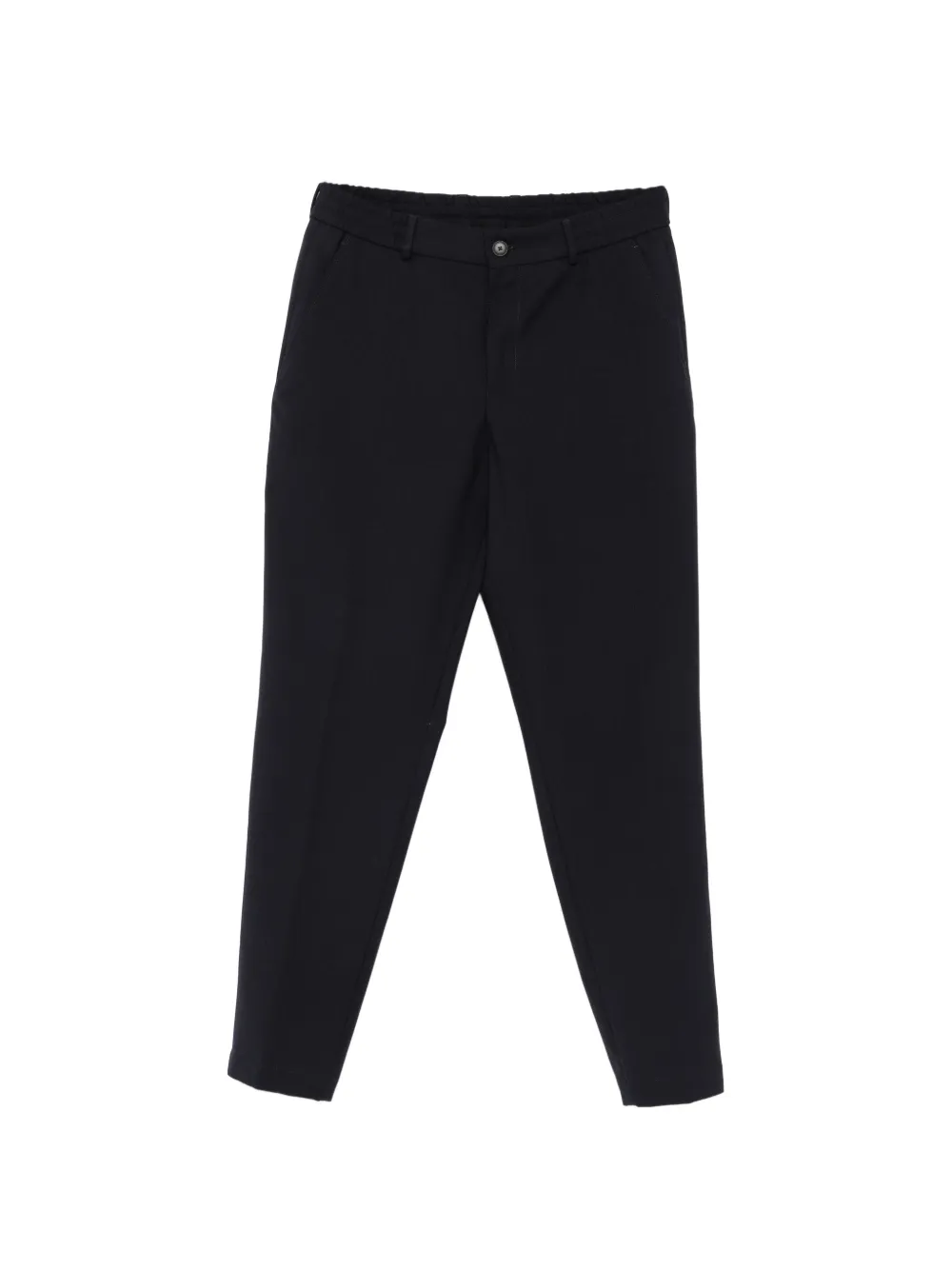 BOSS elasticated-waistband wool trousers - Blu