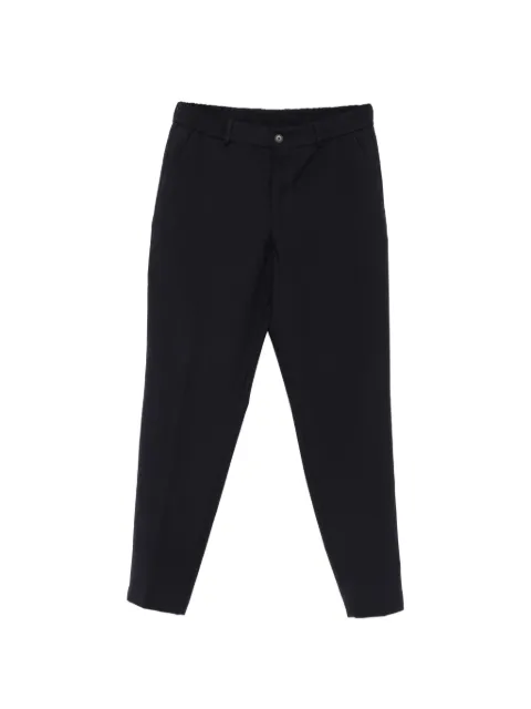 BOSS elasticated-waistband wool trousers