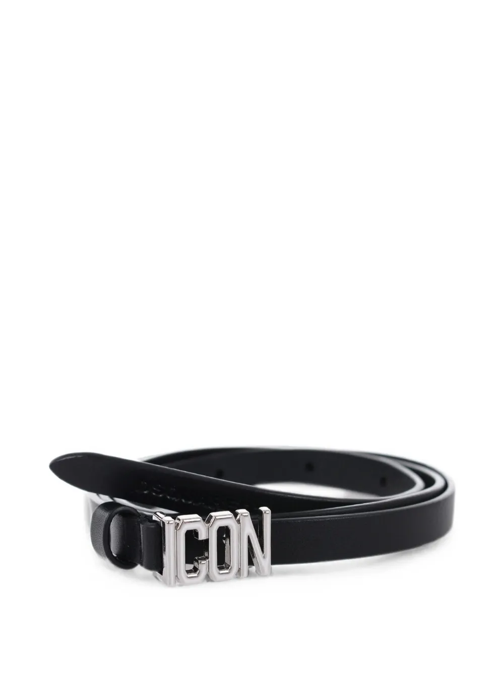 DSQUARED2 KIDS Icon logo-plaque belt - Schwarz