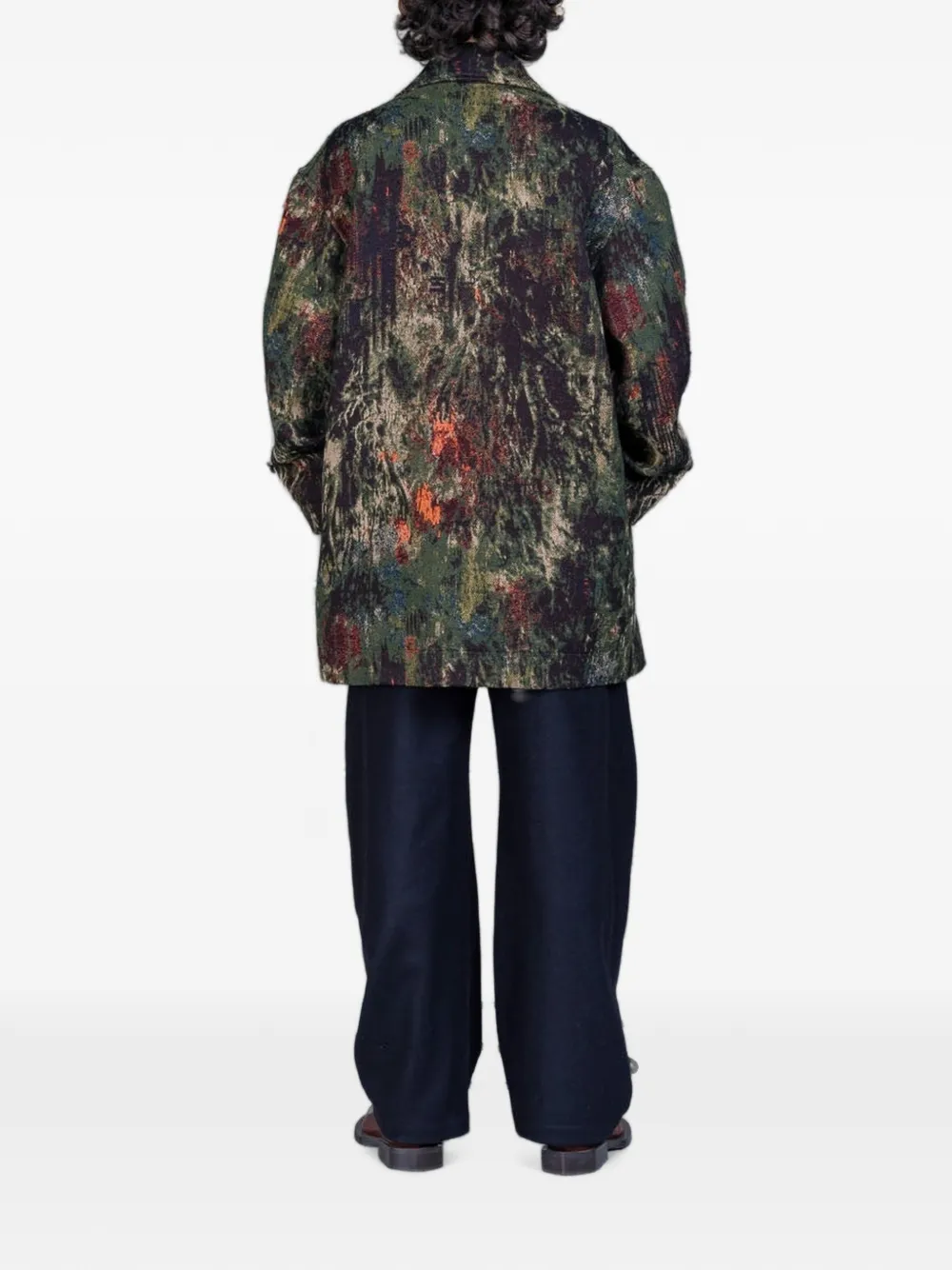 Henrik Vibskov Dimout jas met jacquard Groen