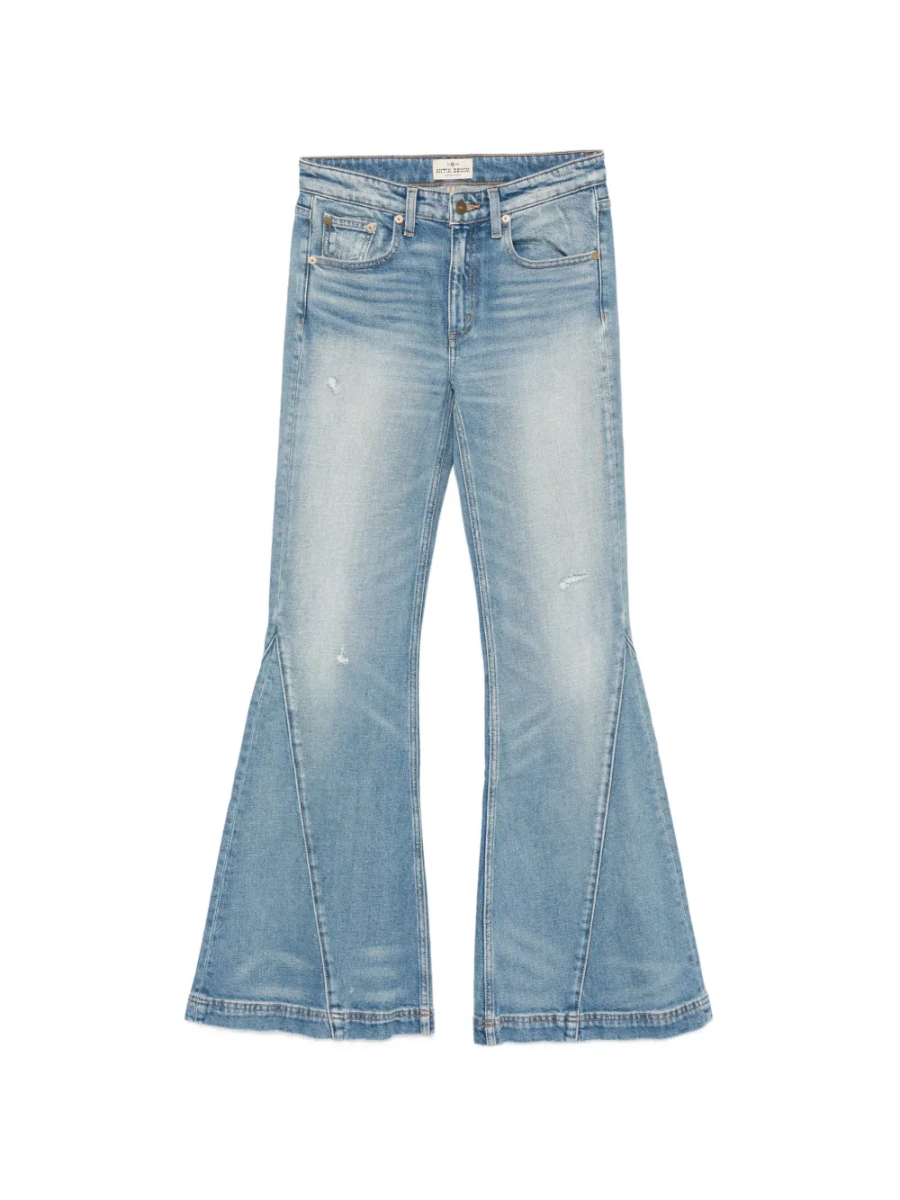 ANTIK DENIM faded flared-leg jeans - Blau