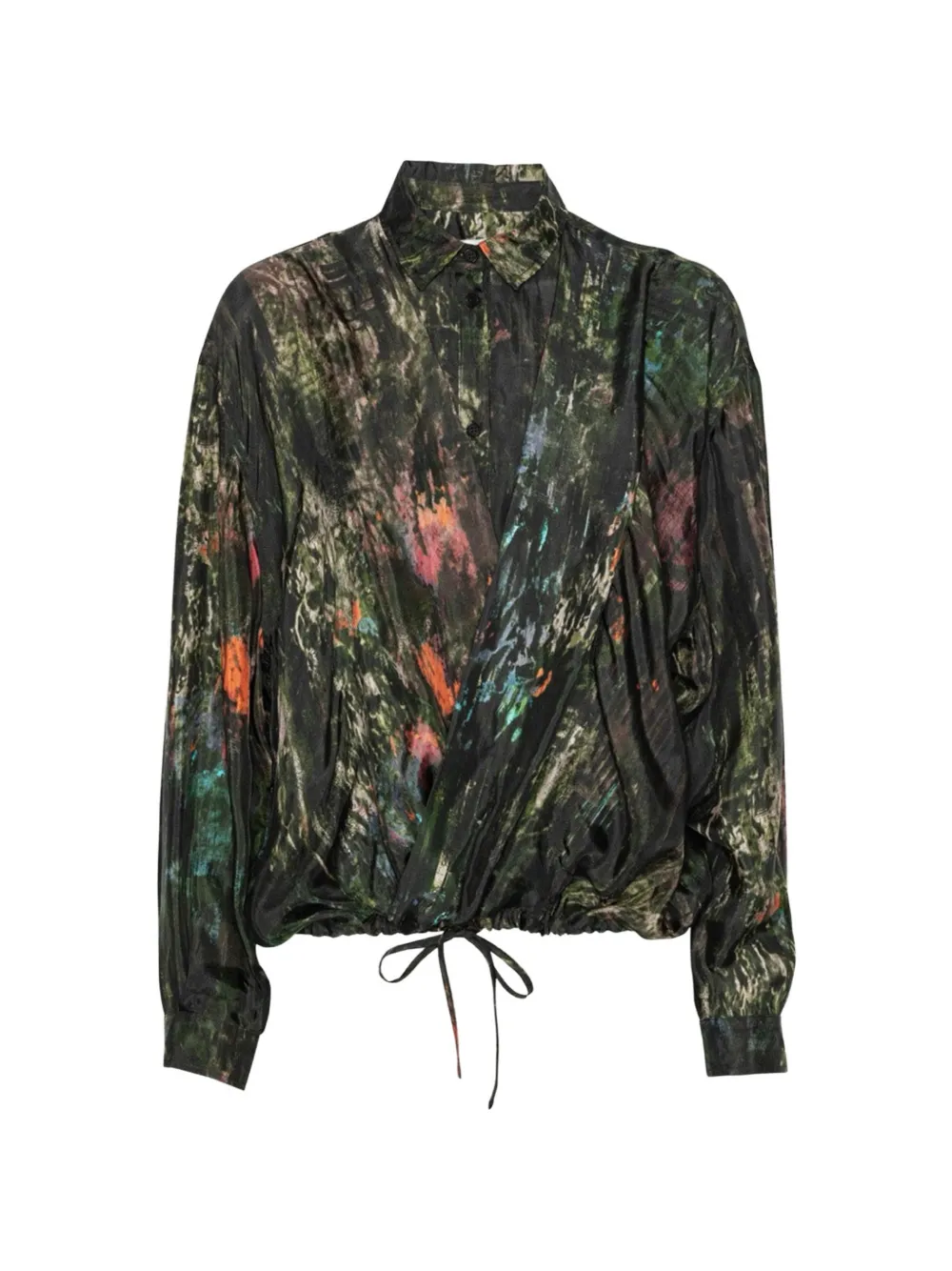 Henrik Vibskov Double Ki wrap-front shirt - Grün