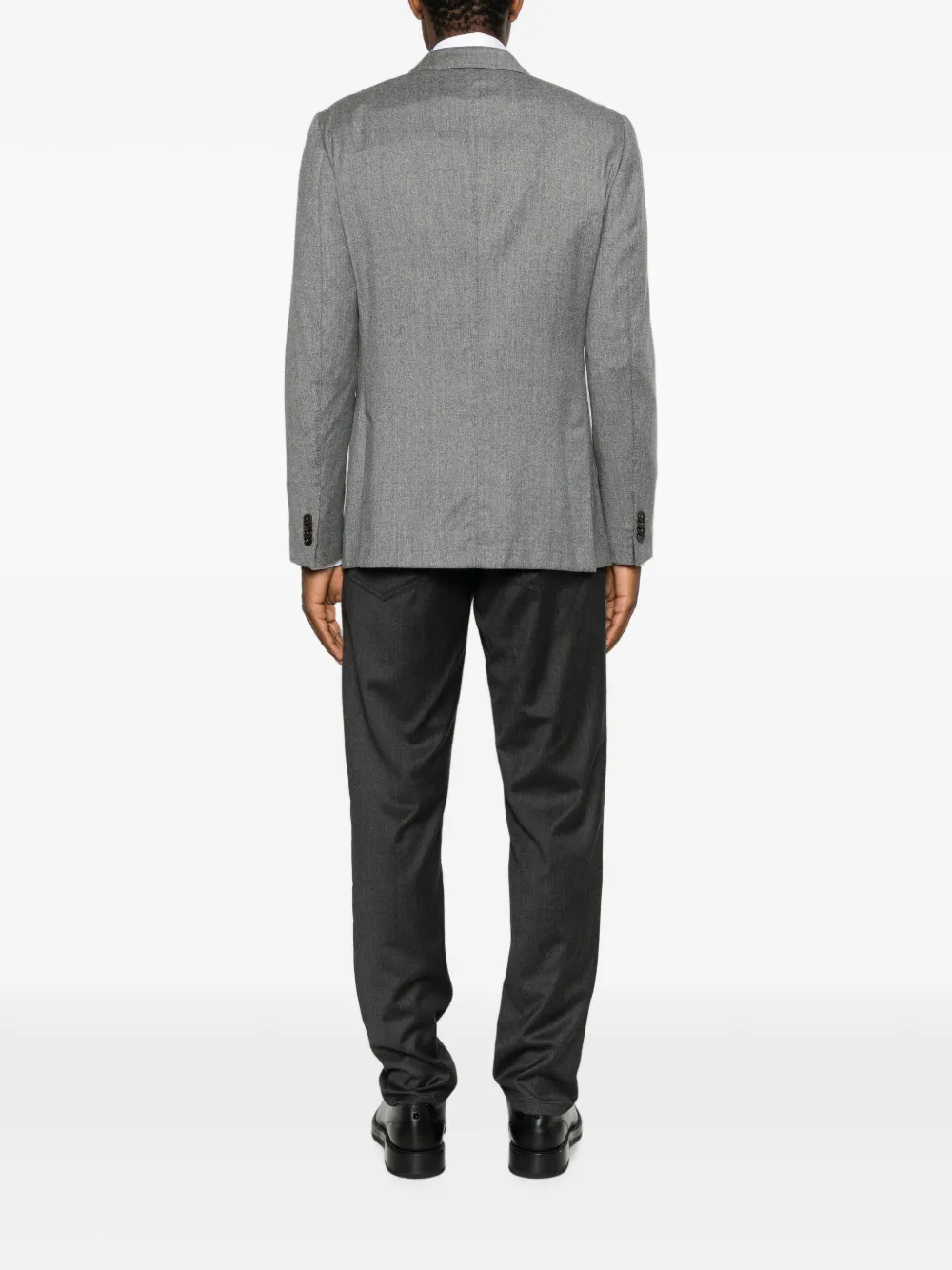 Zegna Jack met opgestikte zak en gekerfde revers Grijs
