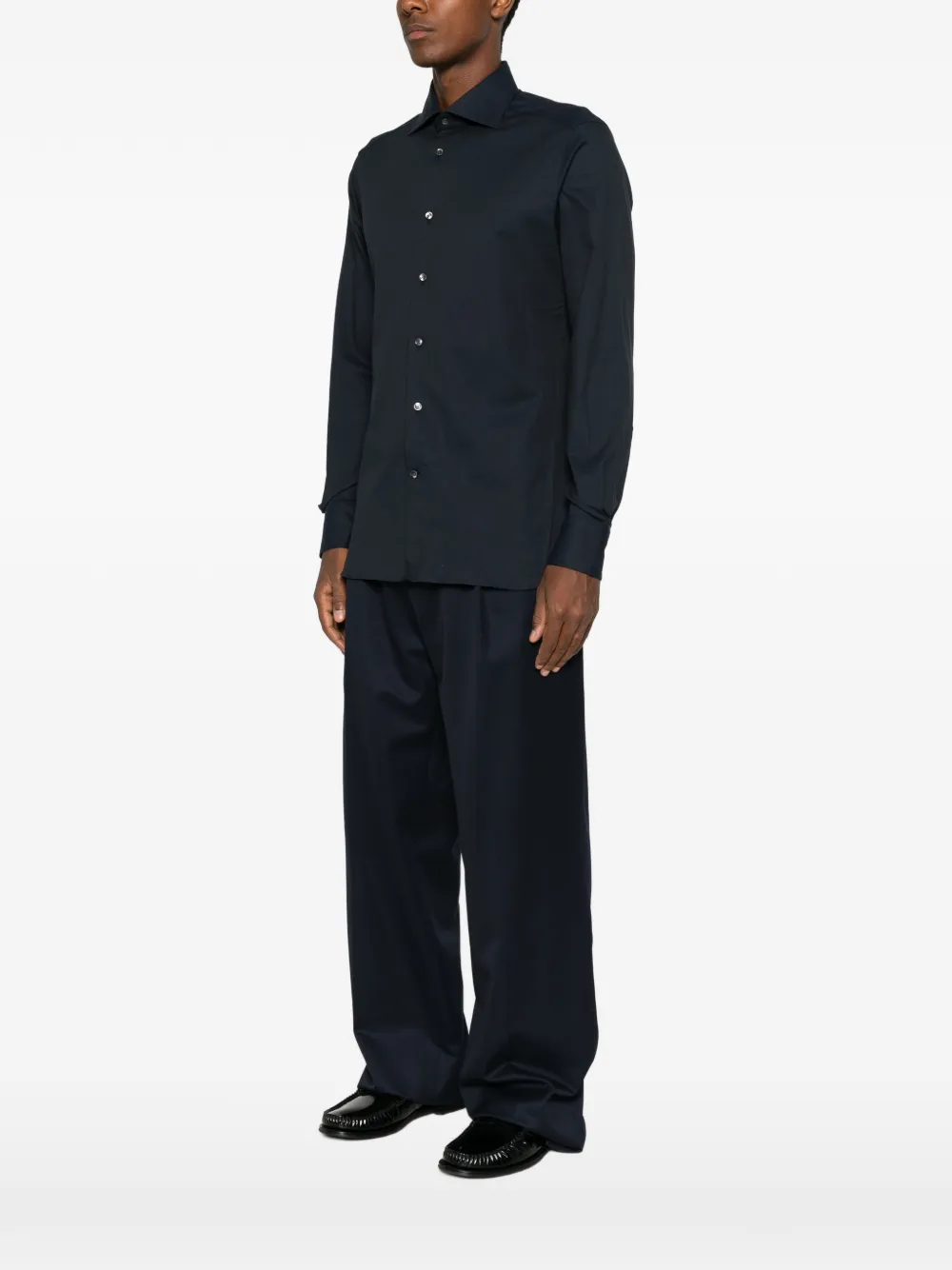 Zegna Button-down overhemd Blauw