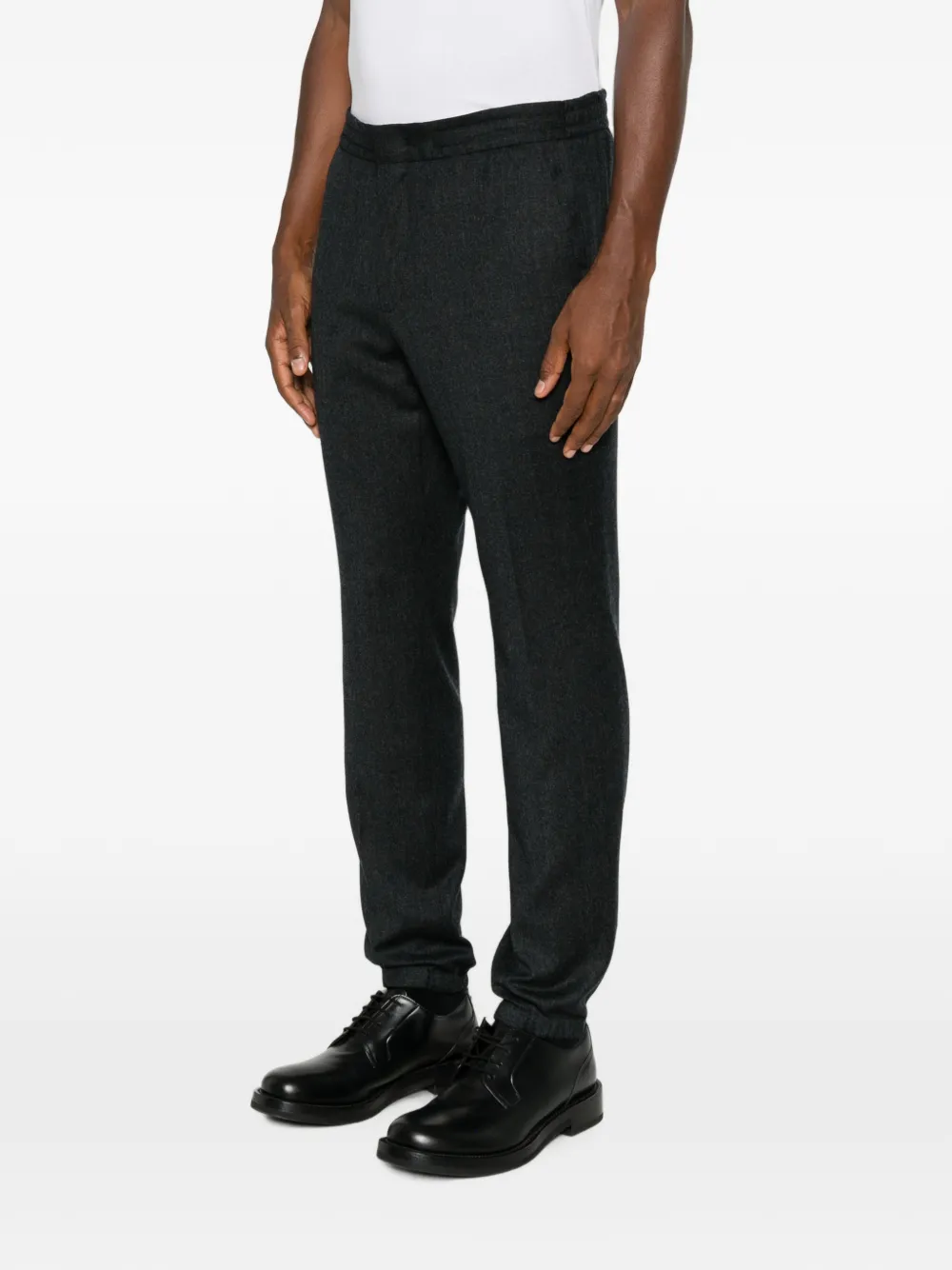 Zegna Pantalon met elastische tailleband Grijs