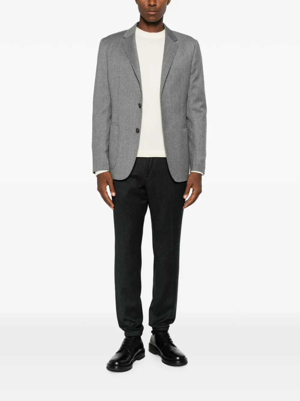 Zegna Pantalon met elastische tailleband Grijs