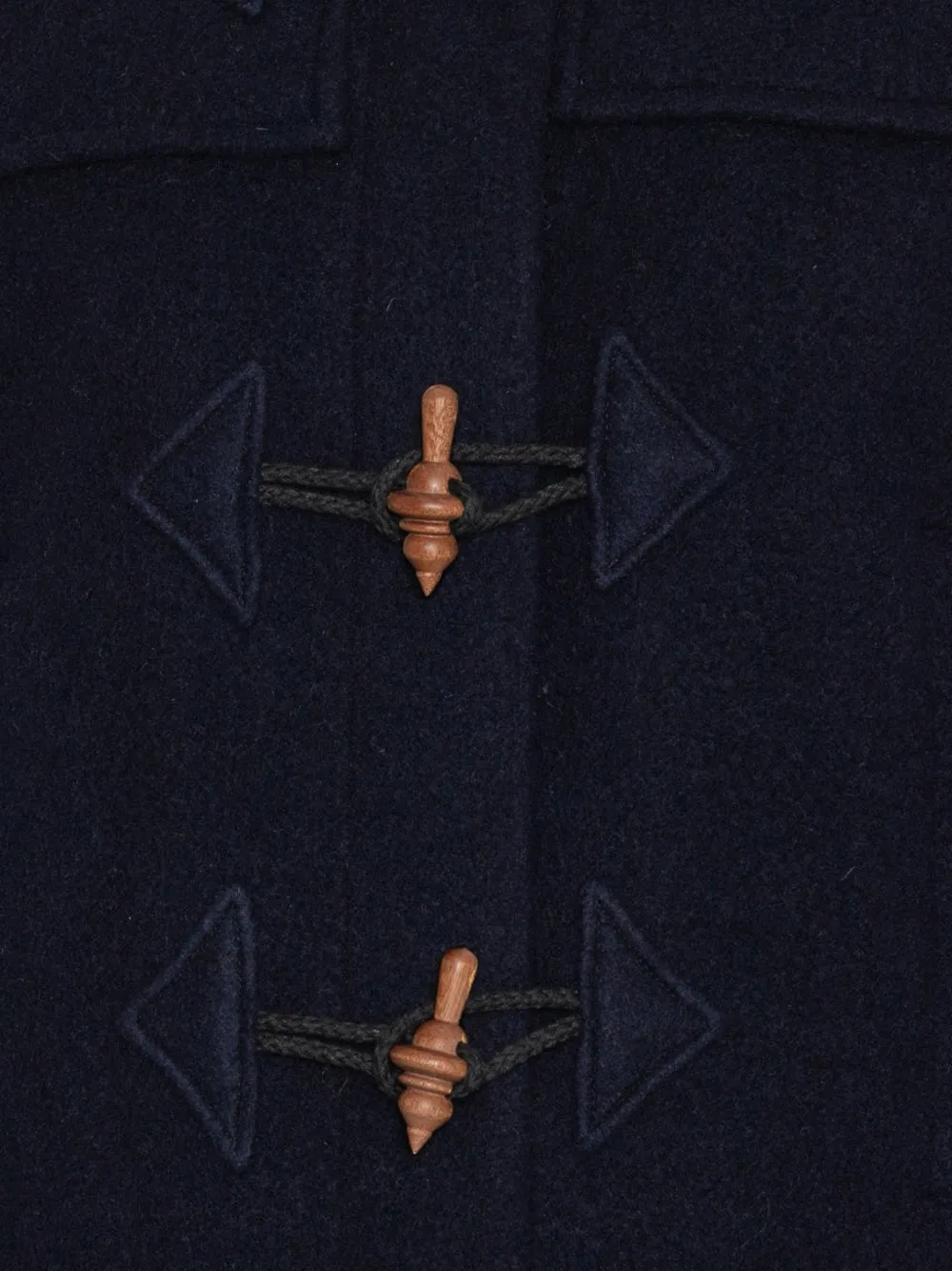 Henrik Vibskov Duffle jack met houtje-touwtje sluiting Blauw
