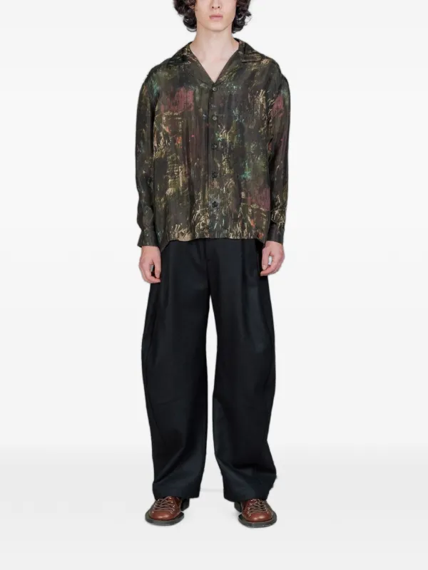 Henrik Vibskov Artist long-sleeved Shirt | Green | FARFETCH JO