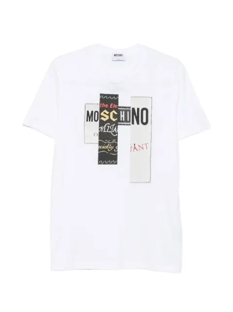 Moschino logo-patch T-shirt