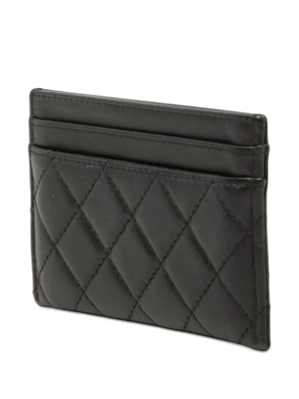 CHANEL Pre-Owned 2018-2019 マトラッセ ラムスキン ボーイ カード