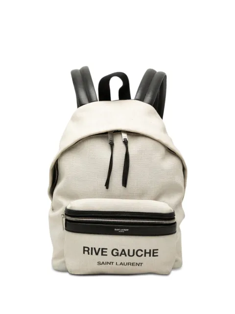 Saint Laurent Pre-Owned mochila Rive Gauche City de lona 2017