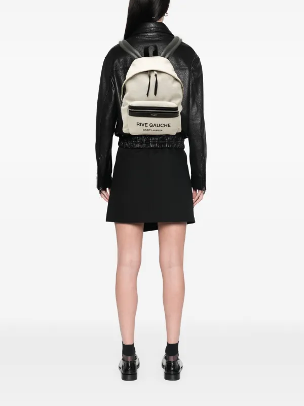 Pre-Loved Saint Laurent Canvas Rive Gauche City Backpack Saint Laurent Pre-Owned 2017 Canvas Rive Gauche City  main image 2