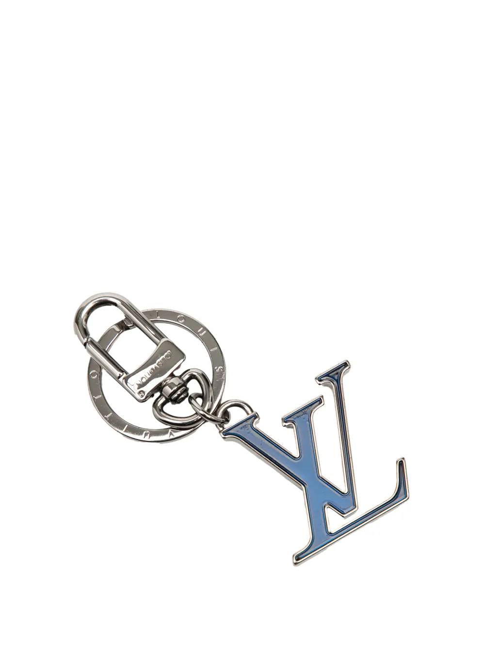 Louis Vuitton Pre-Owned 2018 Chromatic LV Initials Schlüsselanhänger aus Edelstahl - Blau